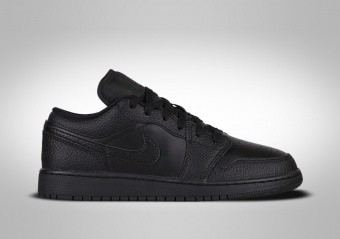 NIKE AIR JORDAN 1 RETRO LOW GS TRIPLE BLACK
